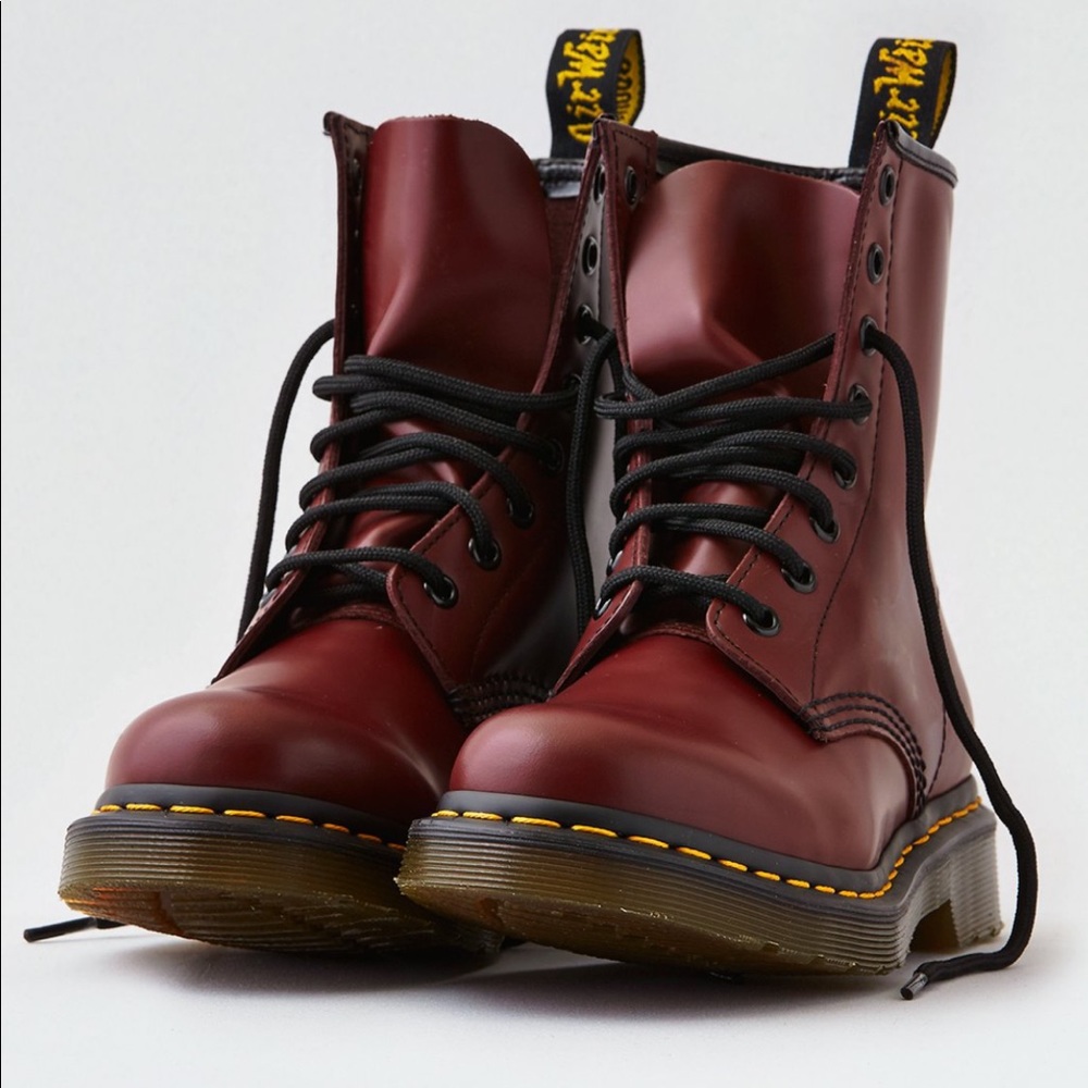 🆕WOMEN'S BOOTS 1460 
SMOOTH CHERRY RED
